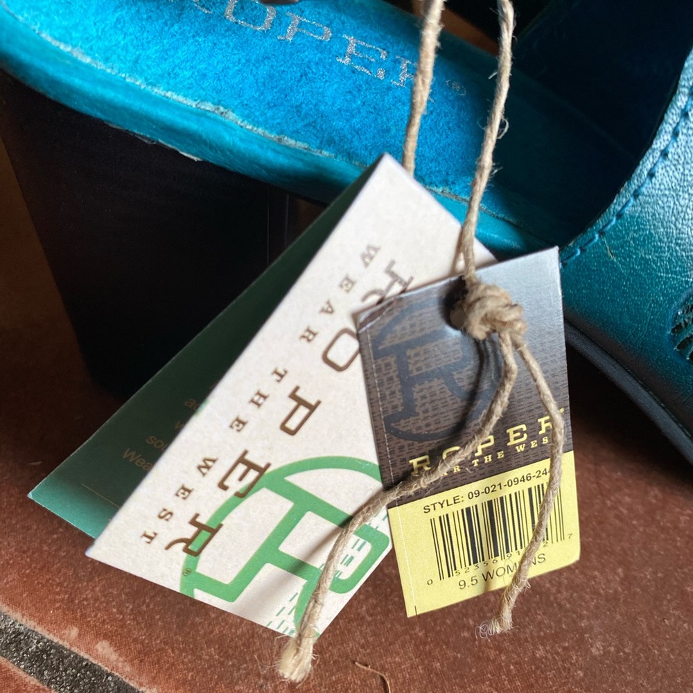Roper Wear Of The West | Turquoise Mules - Picture 12 of 12